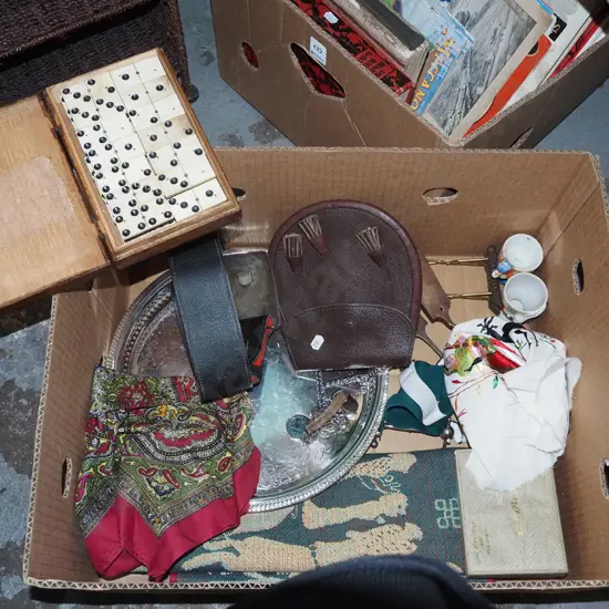 box; belt, plated tray, domino set etc