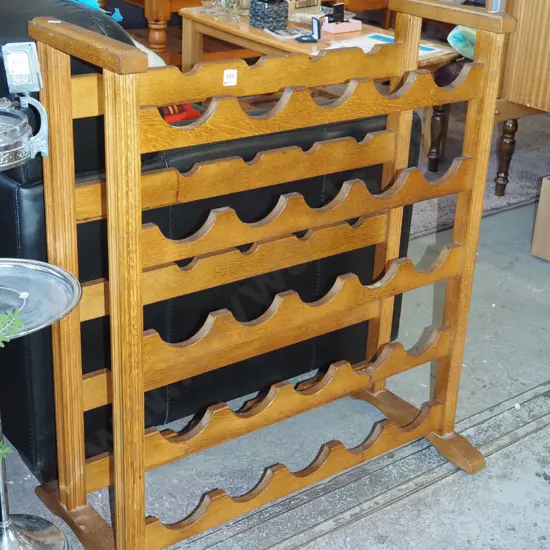 freestanding mahogany wine rack H860 W740