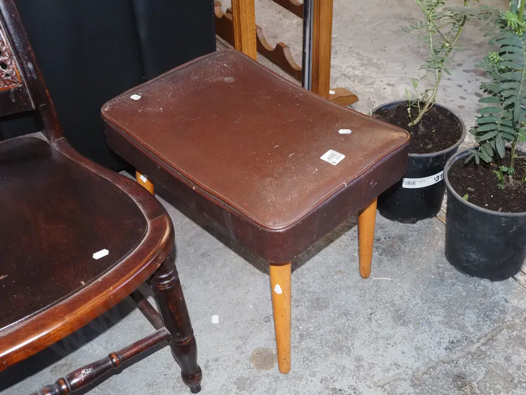 vinyl top stool Image 1++