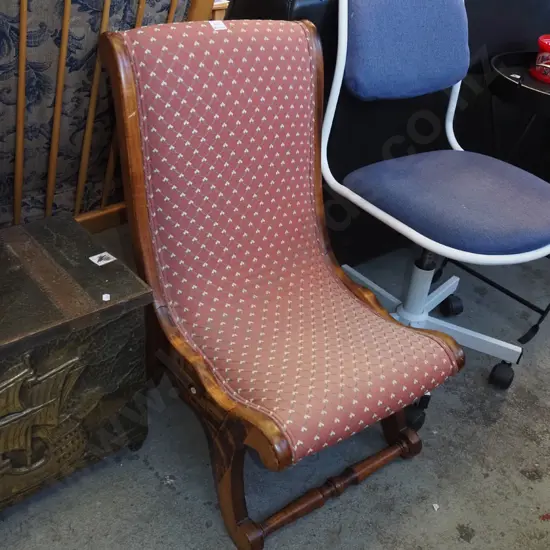 solid wood nursing chair