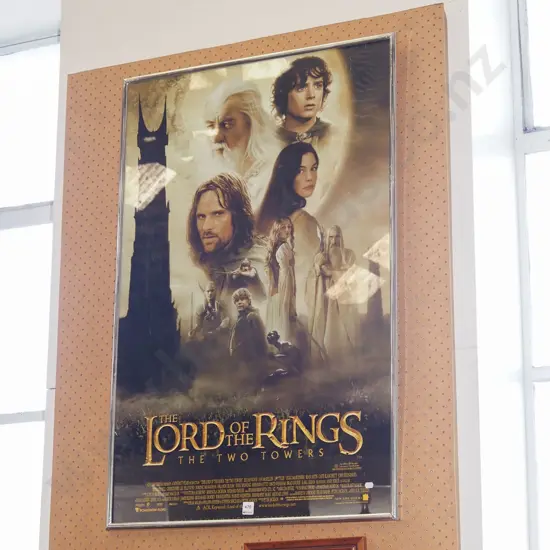 framed Lord of the Rings Two Towers poster print