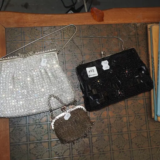 2x clutch purses, change purse