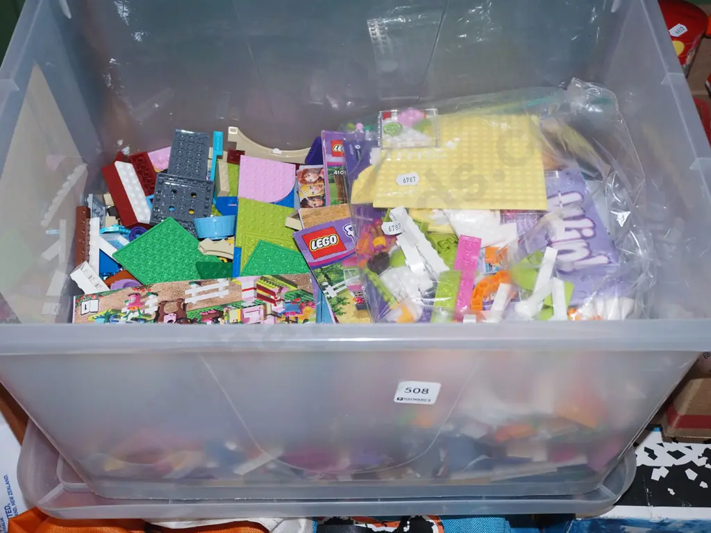 box of Lego Friends and other Lego  Image 1++