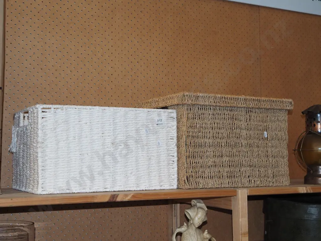 2x seagrass storage baskets Image 1++