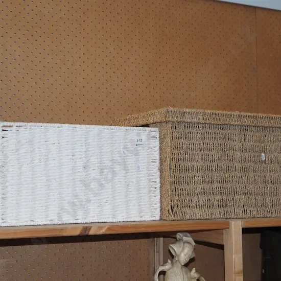 2x seagrass storage baskets