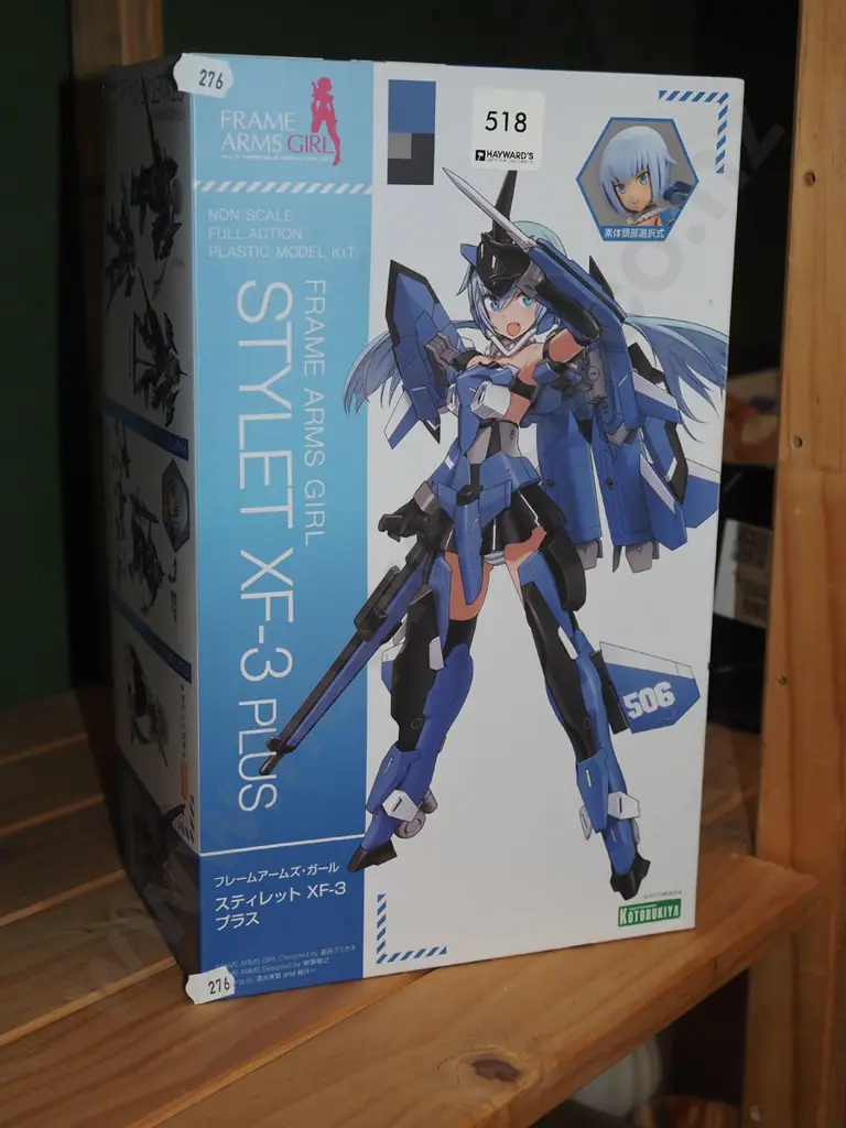 yet to be assembled models of a Japanese anime charcter Image 1++