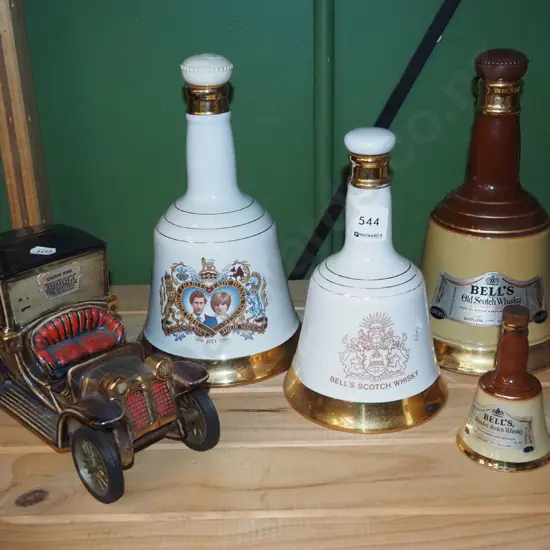Bells whisky decanter, vintage motor car decanter - empty