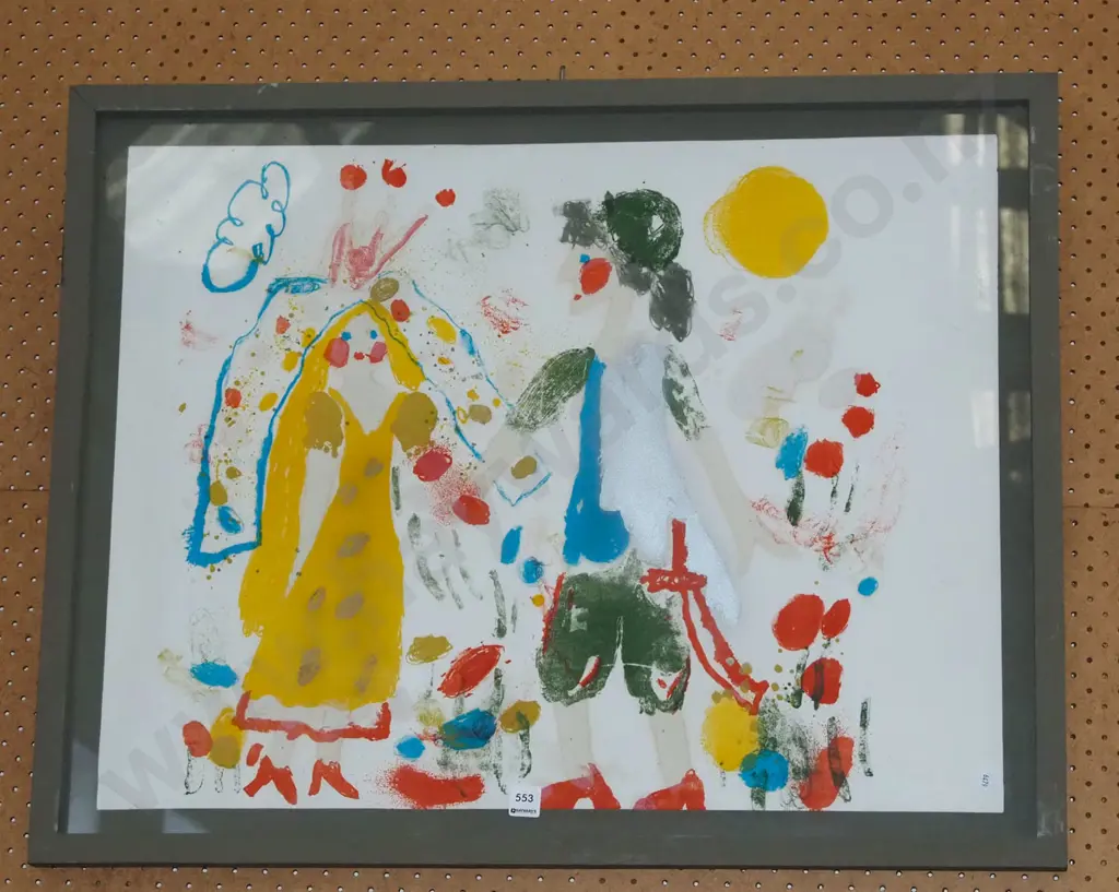 framed picture - princess and pirate Image 1++