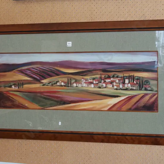 framed print- Tuscany landscape