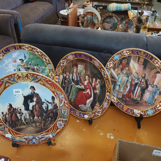 Royal Doulton Engligh history themed cabinet plates