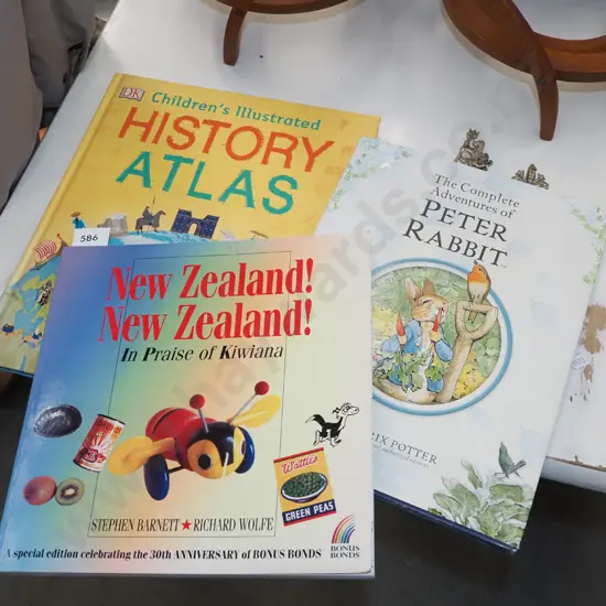 children's atlas, Peter Rabbit book, kiwiana book