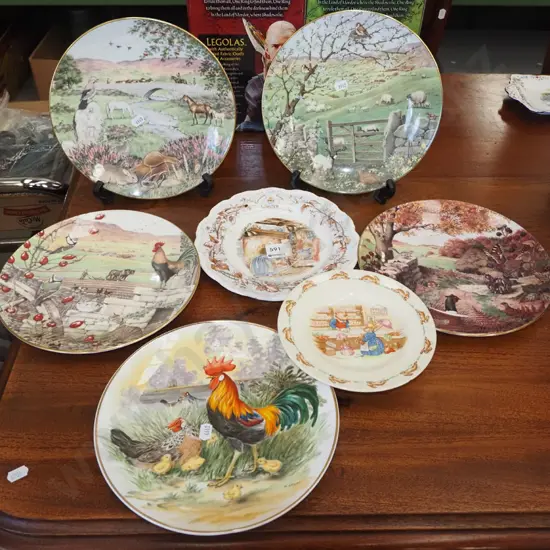assorted cabinet plates