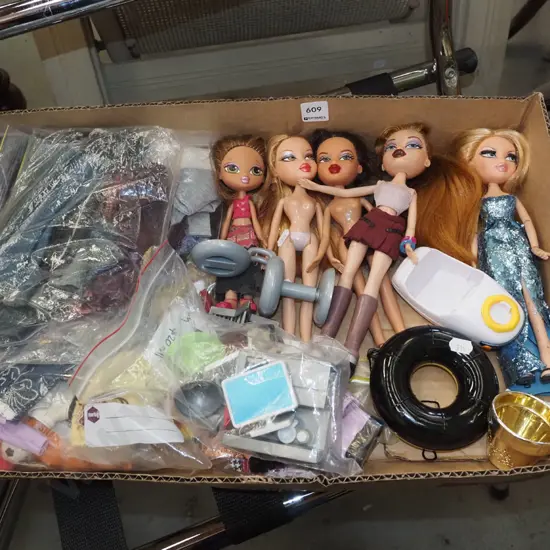 Bratz dolls and accessories