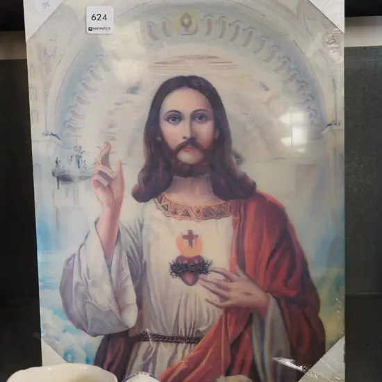 holographic religious print