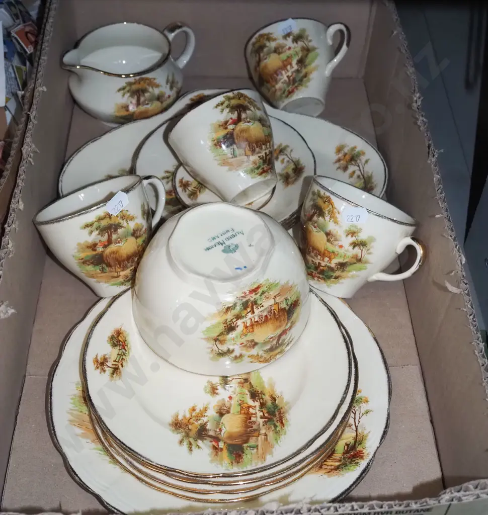 assorted Meakin plates, bowls, cups etc Image 1++