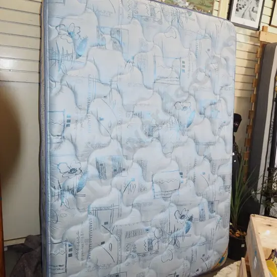 double bed base and mattress