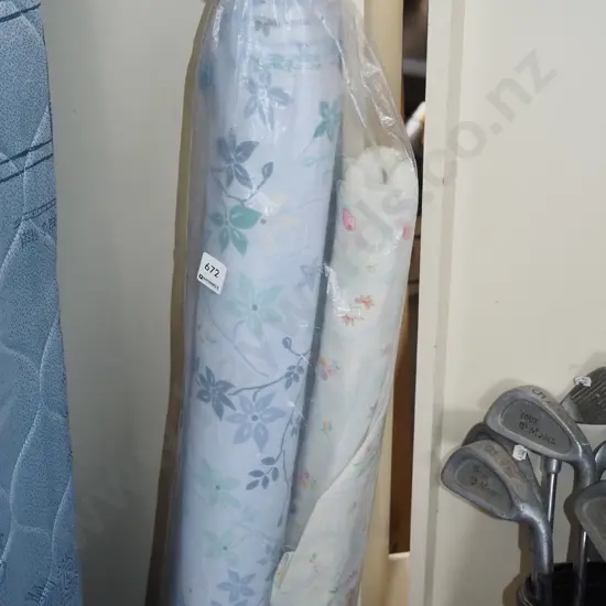 2x bolts of floral fabric