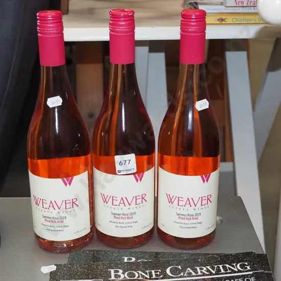 3x Weaver pinot noir rose 2019