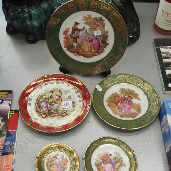 5x Limoges plates