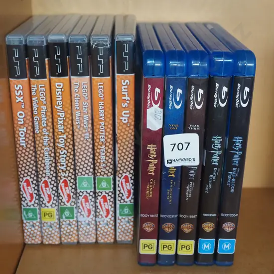 ps2 games, Harry Potter blue ray DVDs