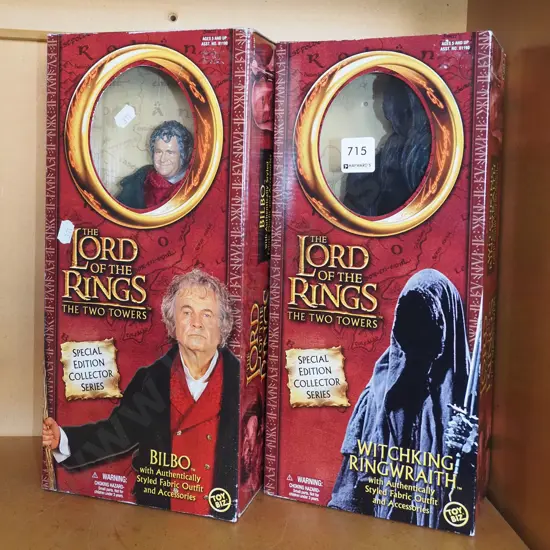 2x Lord of the Rings figurines -  Bilbo, Witchking Ringwraith