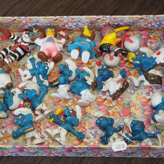 box of Smurfs