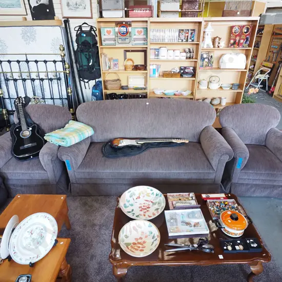 brown rolled arm 3 piece lounge suite - 3 seater and 2 singles