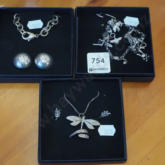 3x necklace and earring sets