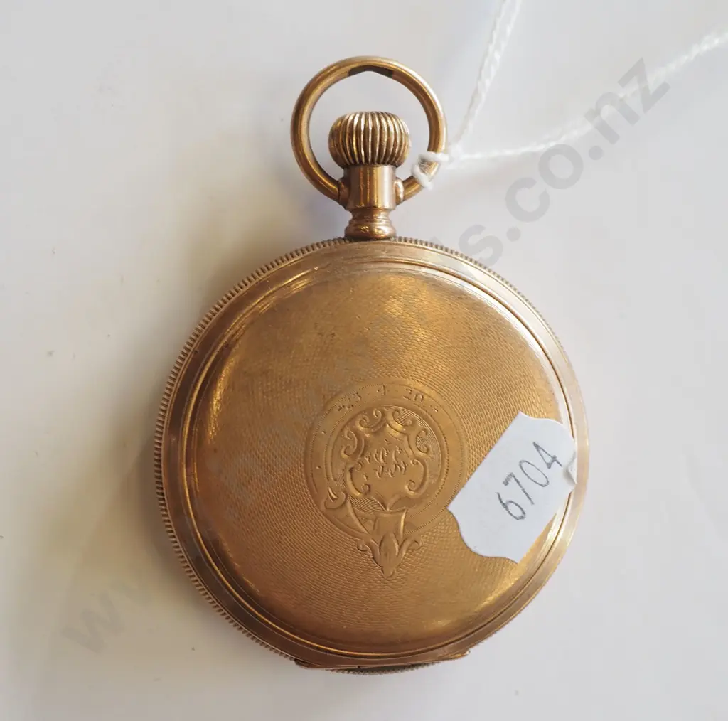 gold plated pocket watch - movement broken Image 1++