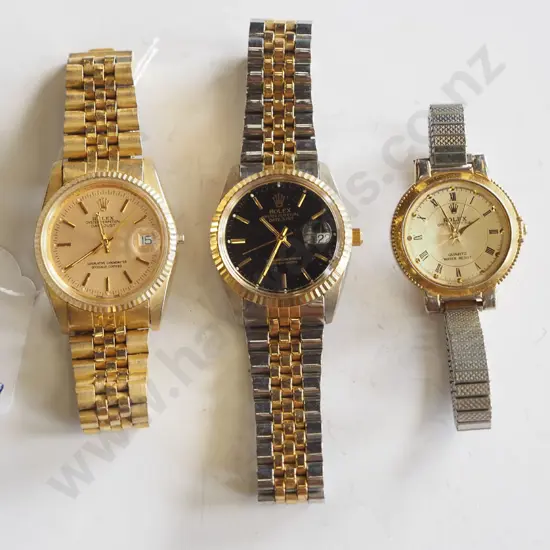 3x replica wristwatches (one is not working)