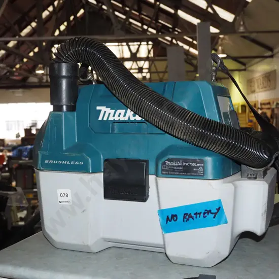 Makita battery powered vacuum cleaner - no battery