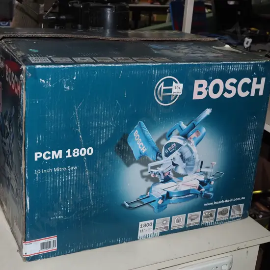 as new boxed Bosch PCM 1800 10" mitre saw