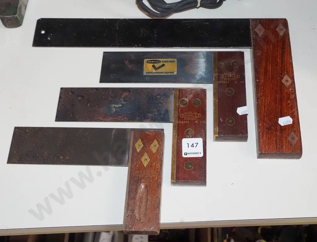 4x vintage builder's squares Image 1++