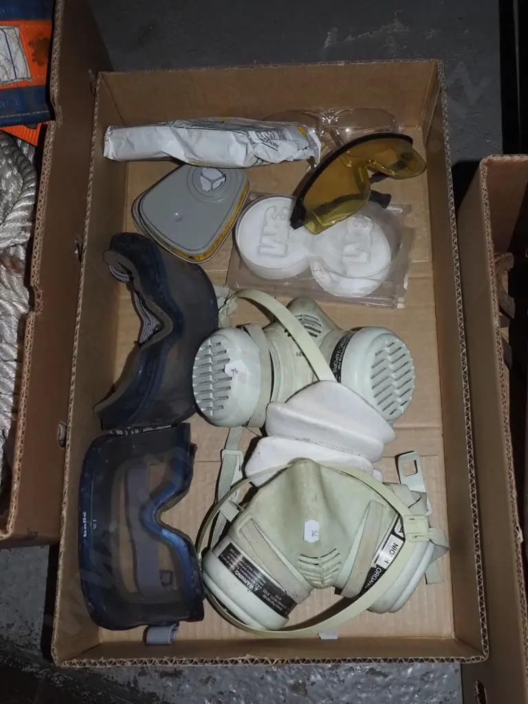 respirators and protective goggles Image 1++