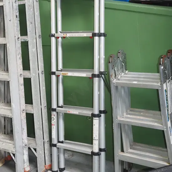 alloy telescopic adjustable ladder