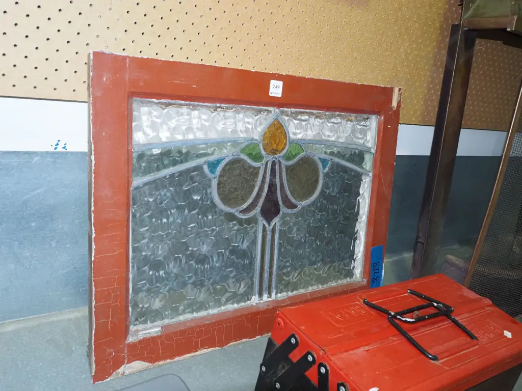 leadlight bay window H470 W630 Image 1++