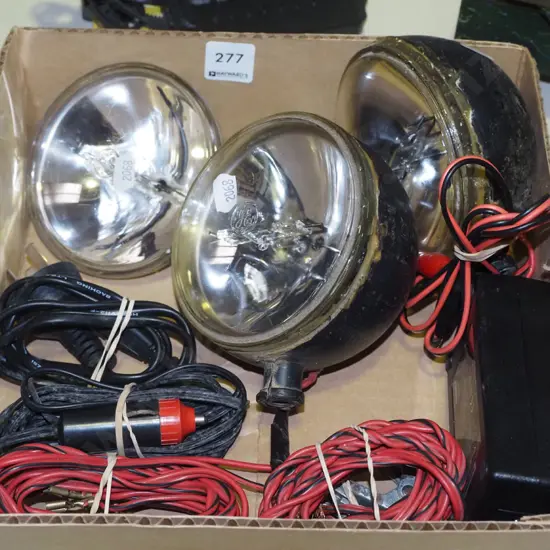 box; halogen 12V lights