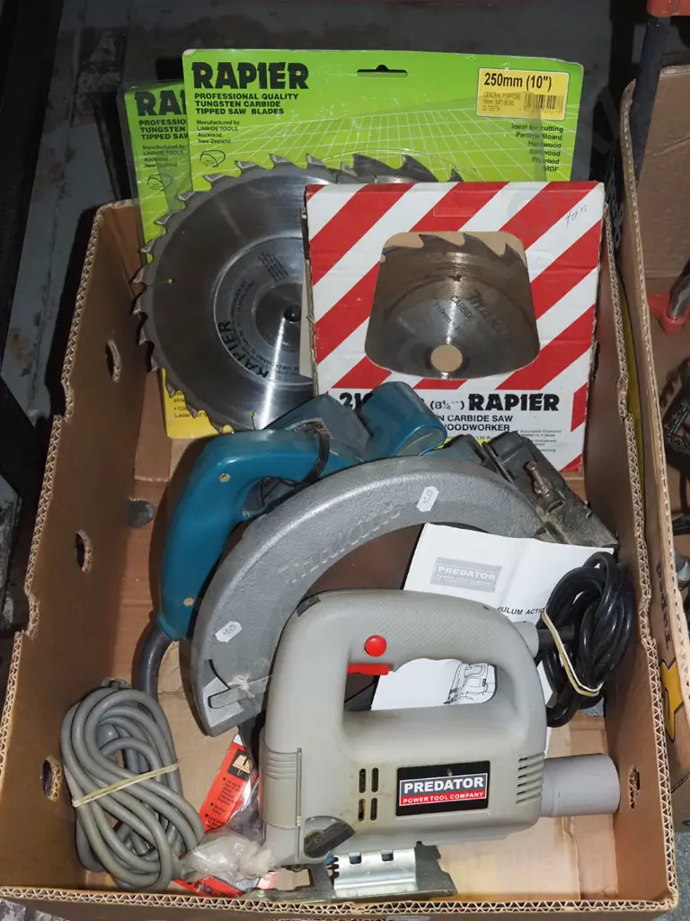 box; Predator jig saw, skilsaw, circular saw blades Image 1++
