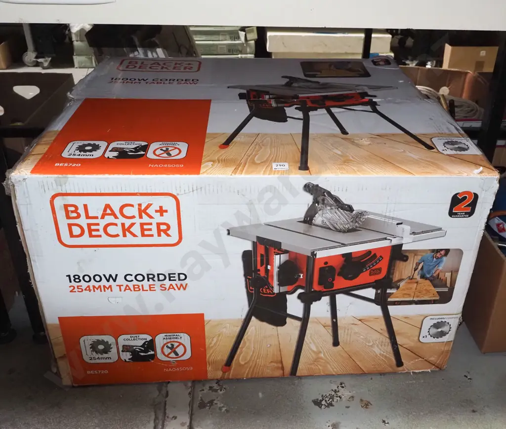 boxed as new Black & Decker 1880W 254mm table saw Image 1++