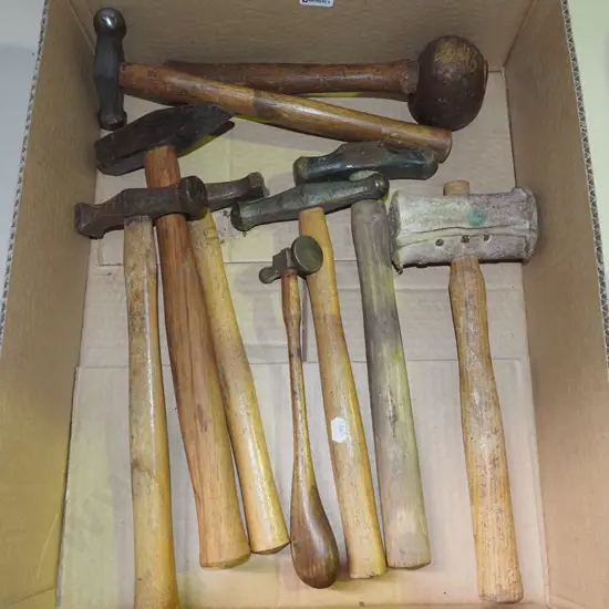 box of jeweller's hammers