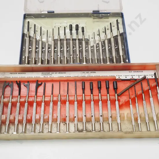 2x boxes of Precision screwdrivers and wrenches