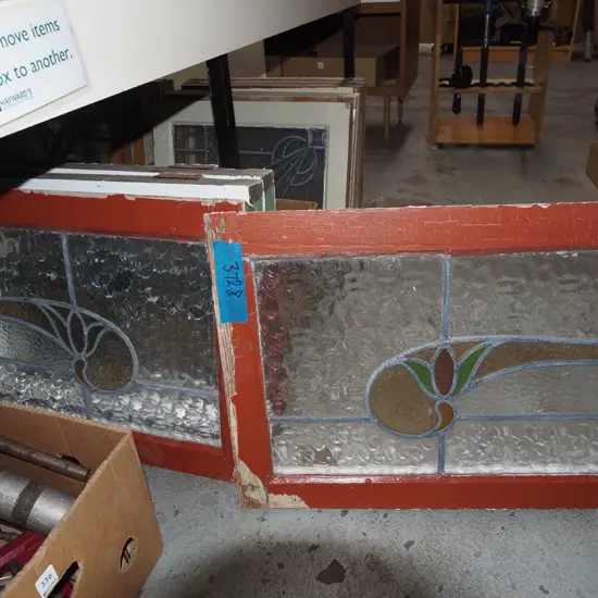 4x leadlight bay windows H470 W615