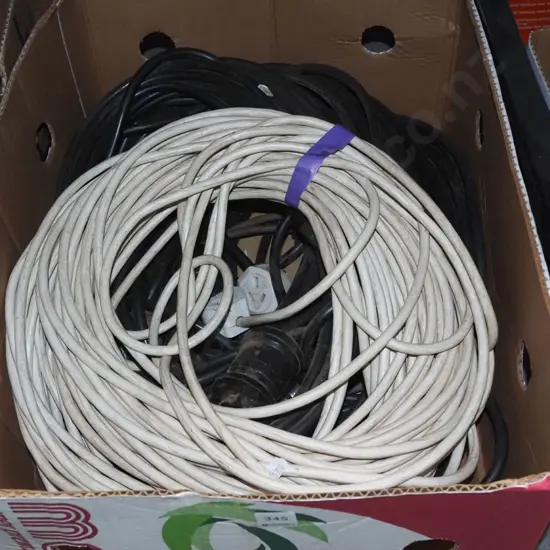 box; extension cords