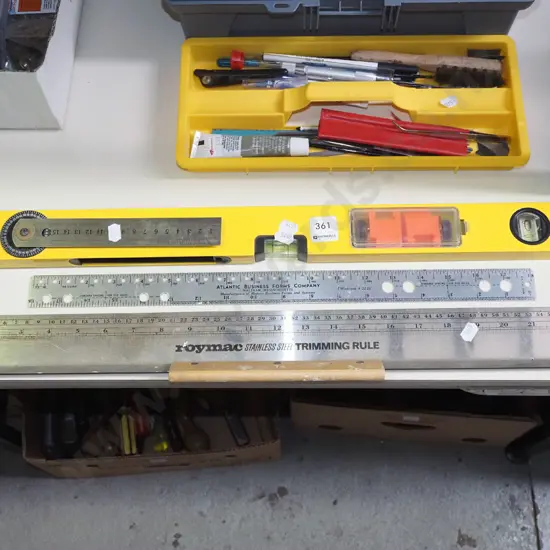 level, metal rule, trimming rule