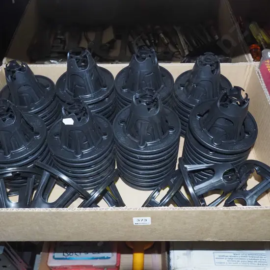 box; plastic re-bar chairs