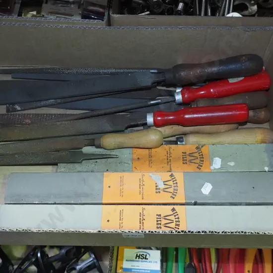 boxof assorted files