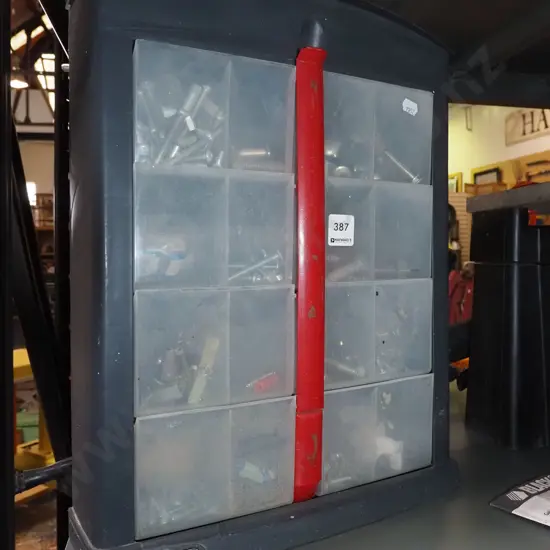 plastic organiser of hardware