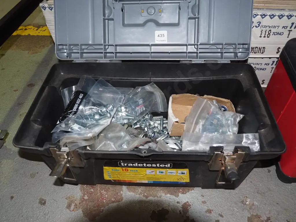 plastic tool box of nuts and bolts Image 1++