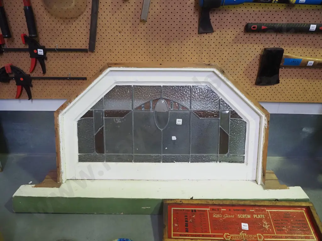 leadlight window and sill H670 L1300  Image 1++