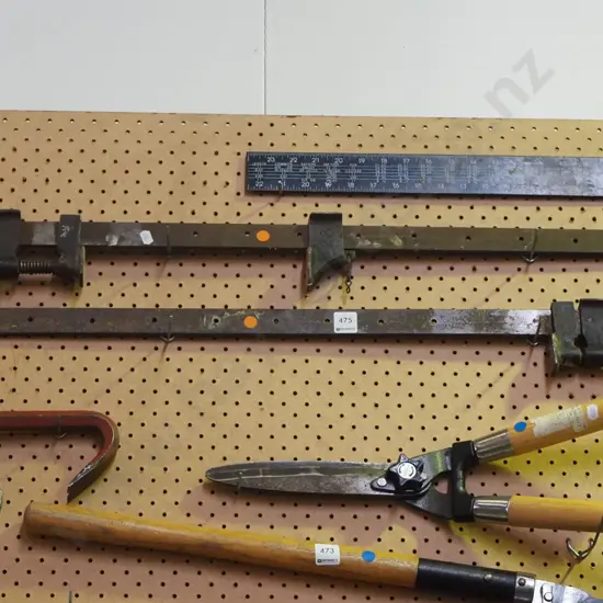 2x sash clamps L800 - orange dots